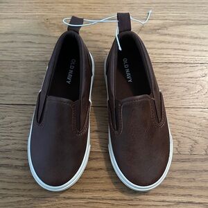Faux-Leather Slip-On Sneakers for Toddler Boys
